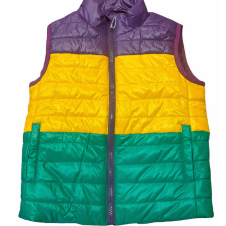 Mardi Gras Quilted Vest {Adult}