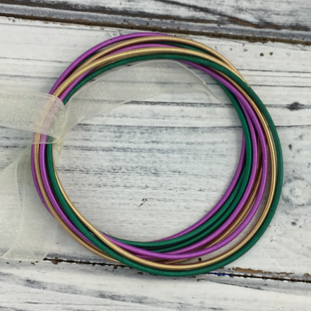 YoYo Mardi Gras Guitar String Bracelet