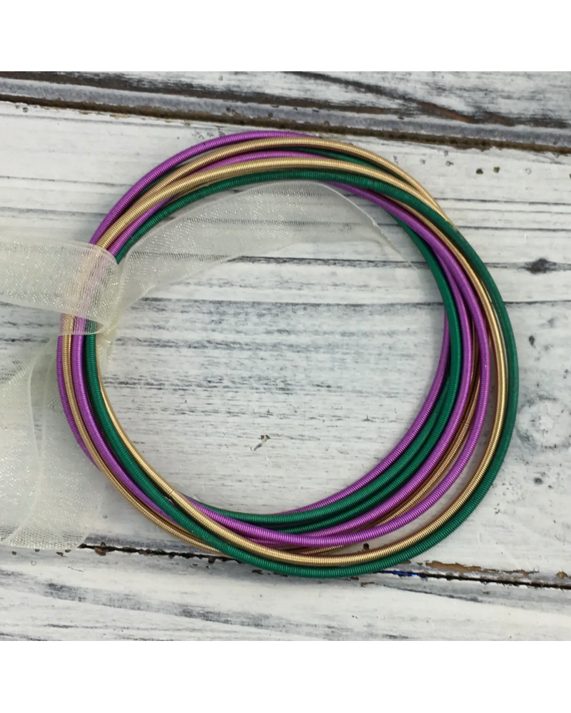 YoYo Mardi Gras Guitar String Bracelet