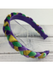 SongLily Braided Mardi Gras headband O/S {Purple}