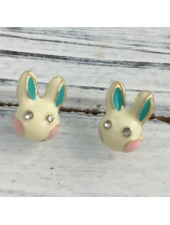 SongLily Tiny Easter Bunny Earrings