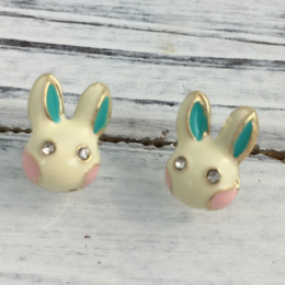 SongLily Tiny Easter Bunny Earrings