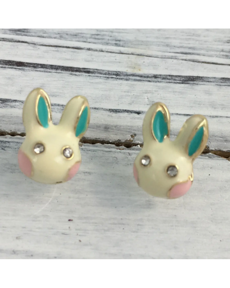 SongLily Tiny Easter Bunny Earrings