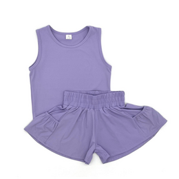 Blended Spirits Athletic Pocket Shorts Set {Lavendar} S26