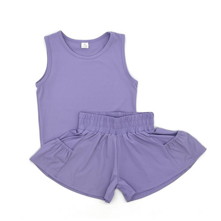 Blended Spirits Athletic Pocket Shorts Set {Lavendar} S26
