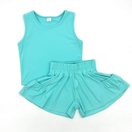 Blended Spirits Athletic Pocket Shorts Set {Mint} S26