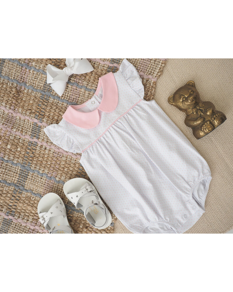 Cypress Row 254425S Classic Pink Dot Flutter Bubble {White} S26