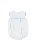 Cypress Row 254109S Classic Blue Dot Boy Bib Bubble {White} S26