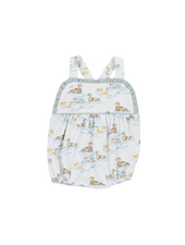 Cypress Row 253850S Darling Ducks Sarabeth Sunsuit {White/Sage} S26