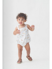 Cypress Row 253862S Darling Ducks Silas Sunsuit {White/Sage} S26