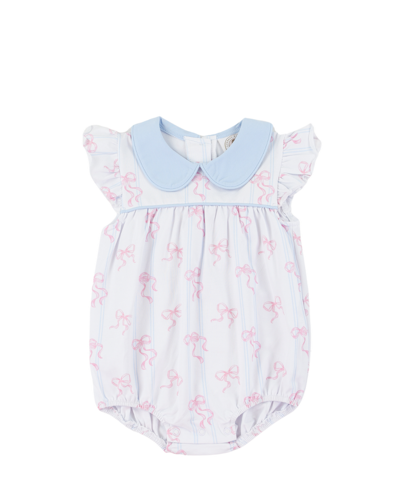 Cypress Row 268421F Bowtiful Penelope Prep Bubble {White/Pink/Lt. Blue} S26
