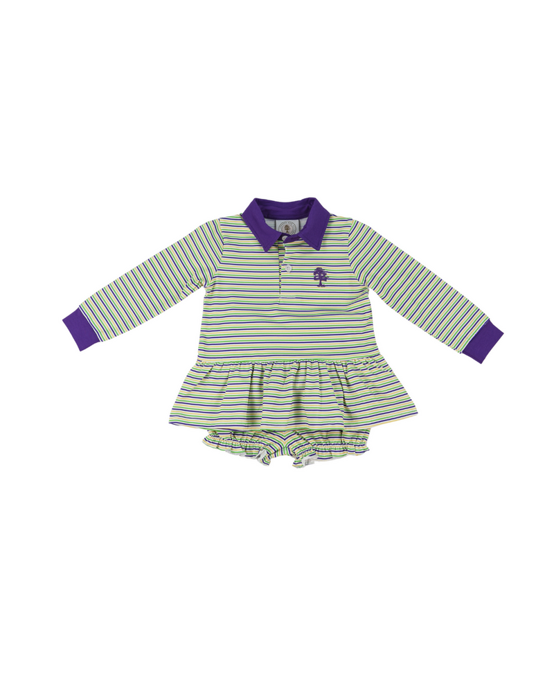 Cypress Row Throw Me Something Mister Bubble Short Set {Mardi Gras}