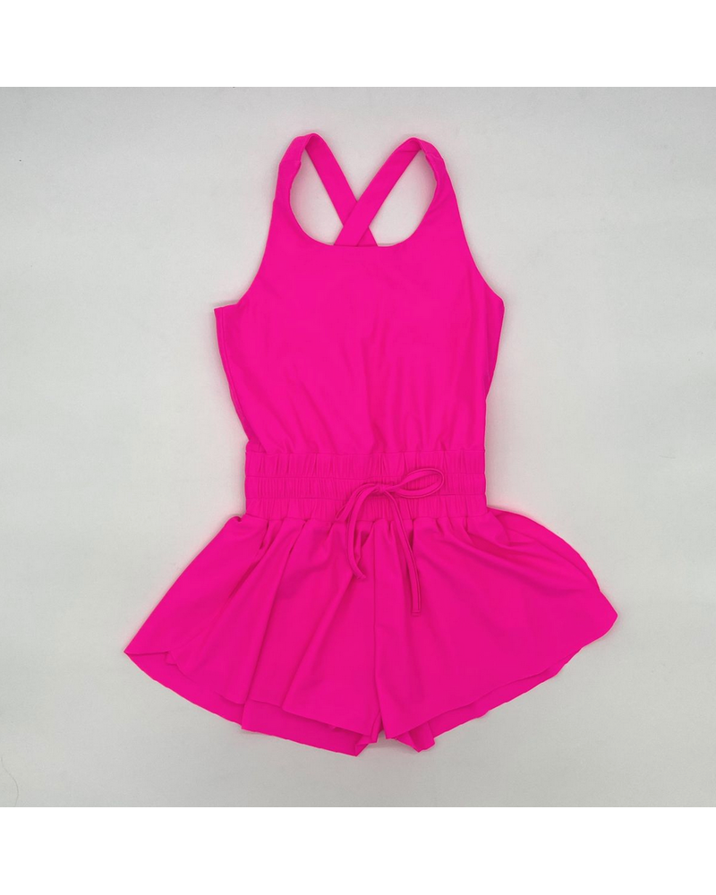 Blended Spirits Butterfly Romper {Hot Pink} S26