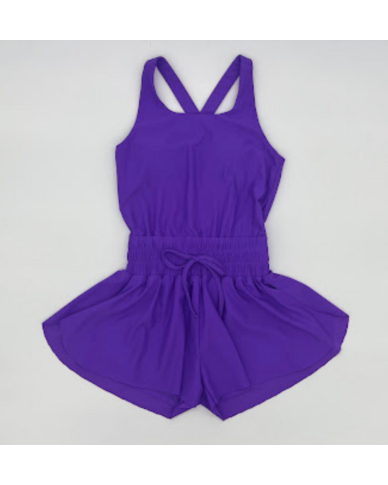 Blended Spirits Butterfly Romper {Purple} S26