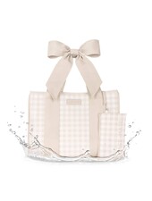 Case-Mate Latte Gingham Bow Jelly Totebag {Latte}