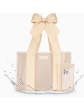 Case-Mate Ecru Raffia Bow Jelly Totebag {Ecru}