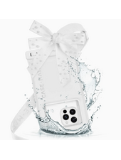 Case-Mate Ivory Pearl Bow Waterproof Floating Pouch {Ivory}