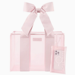 Case-Mate Case-Mate Ballet Pink Bow Jelly Totebag {Pink}