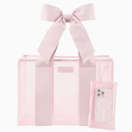 Case-Mate Case-Mate Ballet Pink Bow Jelly Totebag {Pink}