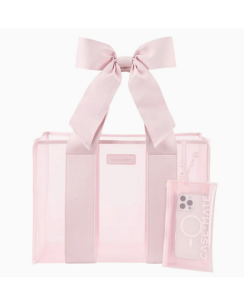 Case-Mate Ballet Pink Bow Jelly Totebag {Pink}