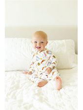 Southern Slumber Crawfish Boil Double Zipper Bamboo Sleeper {Wht/Red/Ywl}