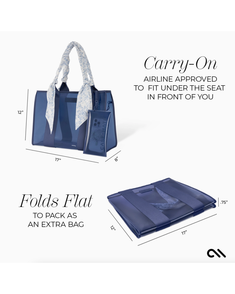 Case-Mate Something Navy Twilly Jelly Totebag {Blue}