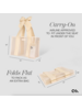 Case-Mate Ecru Raffia Bow Jelly Totebag {Ecru}