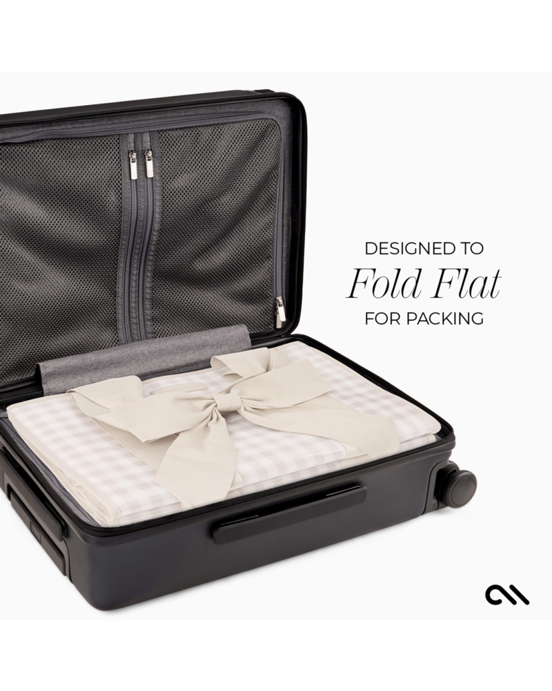 Case-Mate Latte Gingham Bow Jelly Totebag {Latte}