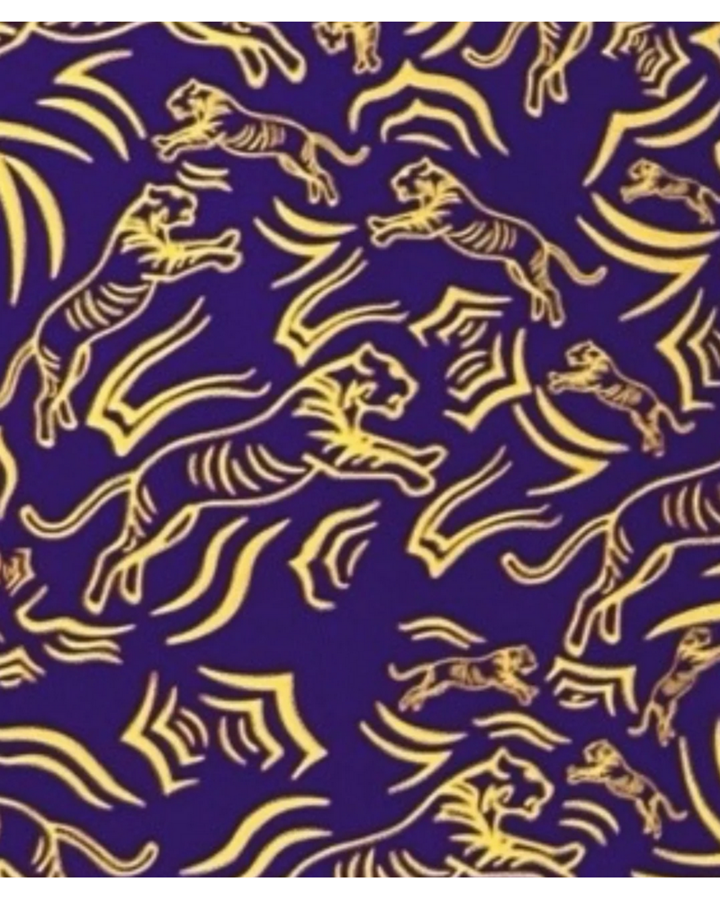 Meripex Tiger Polo Shirt {Purple/Gold}