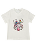 M.L. Kids Rhinestone Bubblegum Bunny Tee {White}