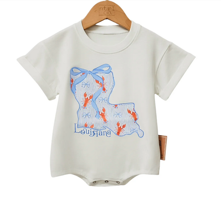 Ntrl CO. Louisiana Bow Crawfish Bubble {White/Lt. Blue}