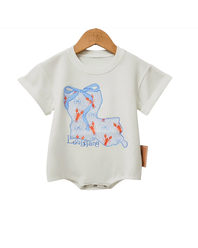 Ntrl CO. Louisiana Bow Crawfish Bubble {White/Lt. Blue}