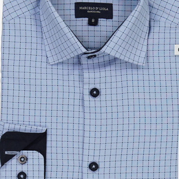 Marcelo D' Liola 50048 L/S Dress Shirt {Cool Blue Window}
