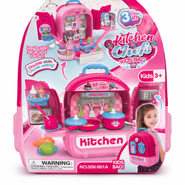Haute Socks 3 in 1 Play Set Backpack Play Set {Kitchen}