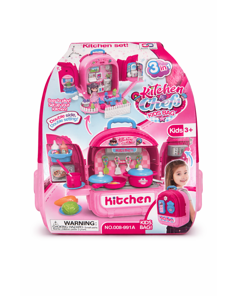 Haute Socks 3 in 1 Play Set Backpack Play Set {Kitchen}