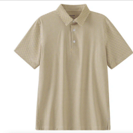 Meripex LSU La Boot Printed Dry Fit Polo Shirts {White}