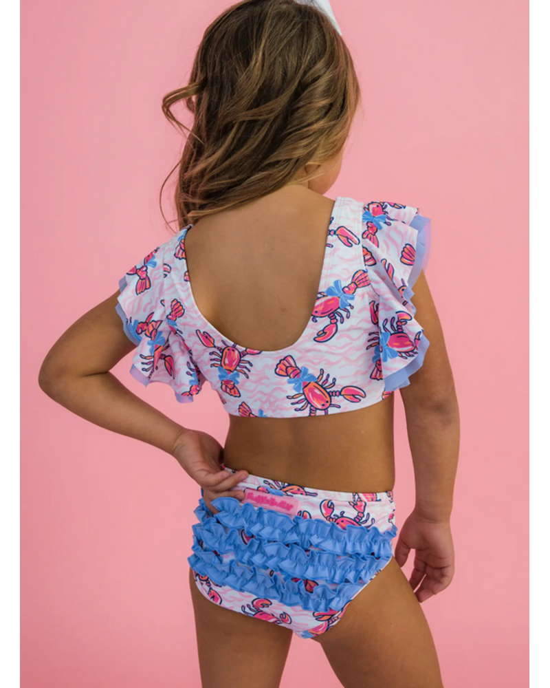 Ruffle Butts Lobster Lagoon Butterfly Tankini 2Pc Swimsuit