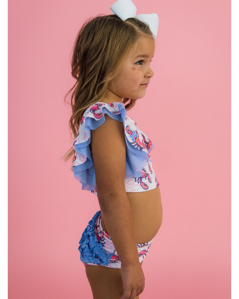 Ruffle Butts Lobster Lagoon Butterfly Tankini 2Pc Swimsuit