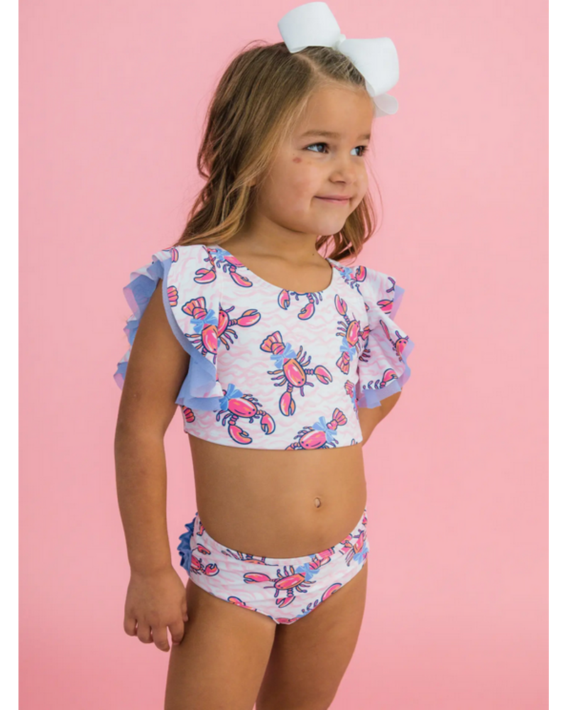 Ruffle Butts Lobster Lagoon Butterfly Tankini 2Pc Swimsuit