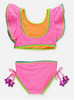 Ruffle Butts Crochet Detail Butterfly Tankini 2Pc Swimsuit