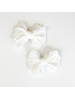 In Awe Ruffle Clip Set {Off White}