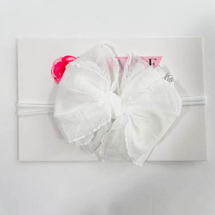 In Awe Mini Headband {White}