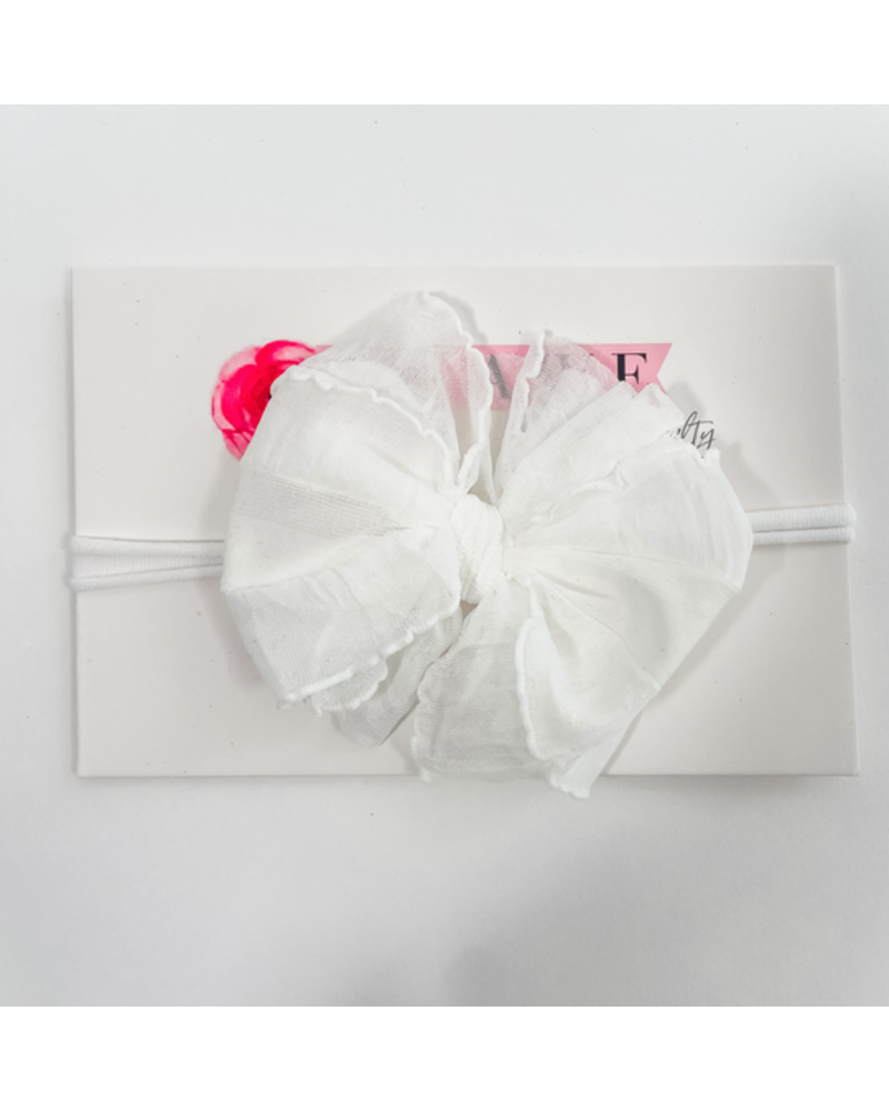 In Awe Mini Headband {White}