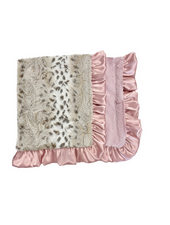In Awe Snowcat Blanket {Dusty Pink}
