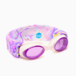 Splash Place Swim Googles Pastel Swirl Swim Goggles