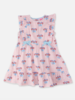 Ruffle Butts Girls Patriotic Gingham Pinafore Bow Dress