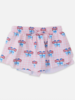 Ruffle Butts Girls Patriotic Gingham Active Butterfly Shorts