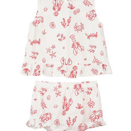 Vignette V1606B Sierra Set {Red Nautical Scene}