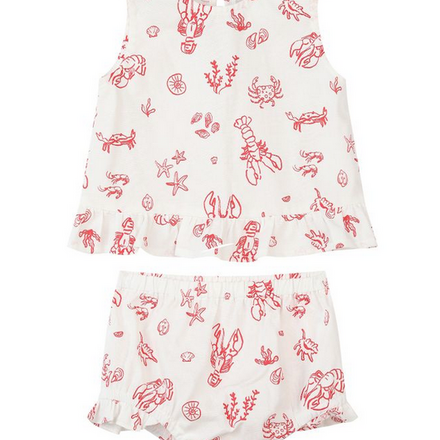 Vignette V1606B Sierra Set {Red Nautical Scene}