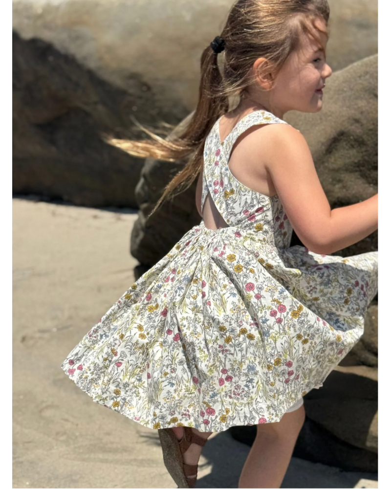 Vignette V1647B Tilly Dress {Yellow Meadow Floral}